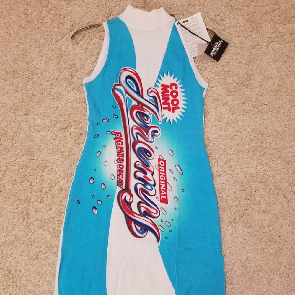 NWT Jeremy Scott Toothpaste Dress - Picture 5 of 8